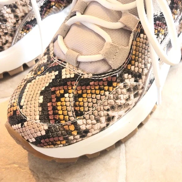 Steve Madden faux Snakeskin Sneakers - Picture 2 of 7